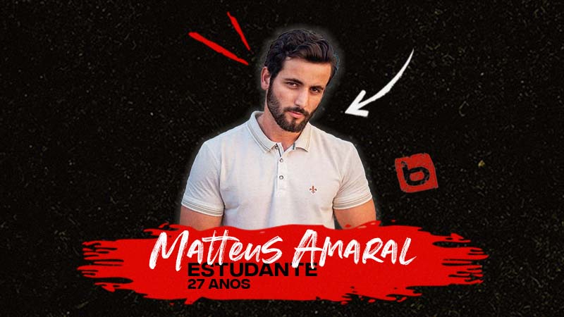 Conheça Matteus Amaral do Grupo Pipoca do BBB 24